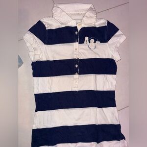Vintage Y2K Abercrombie stripe polo soft cotton